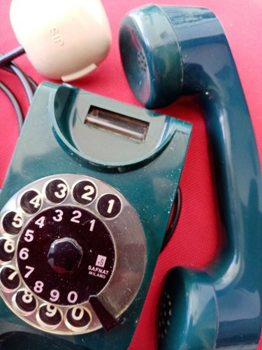 Telefono tavolo blu anni 80 - blu,
