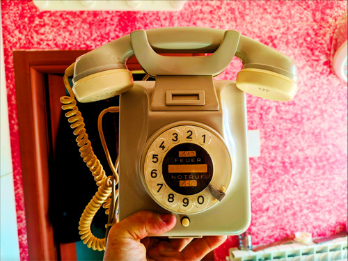 Telefono antico bachelite - telefono,