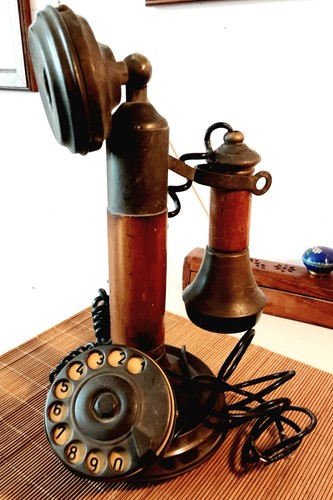 Telefono antico tavolo - telefono,