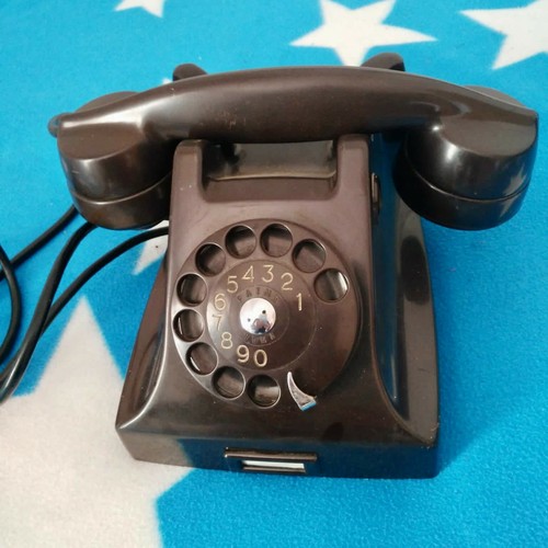 Telefono nero disco - telefono, a